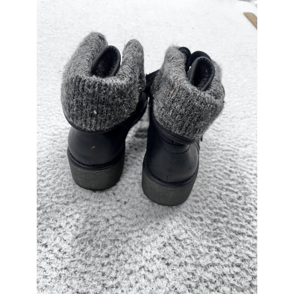 Women's Roxy Pepper Black Combat Fold Over Cuff Block Heel Boot Size 7.5 - Picture 5 of 10